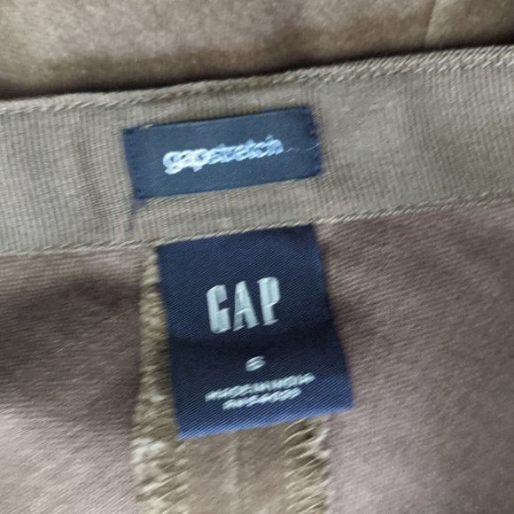 Gap Stretch Mushroom Brown Midi Skirt - Picture 3 of 7